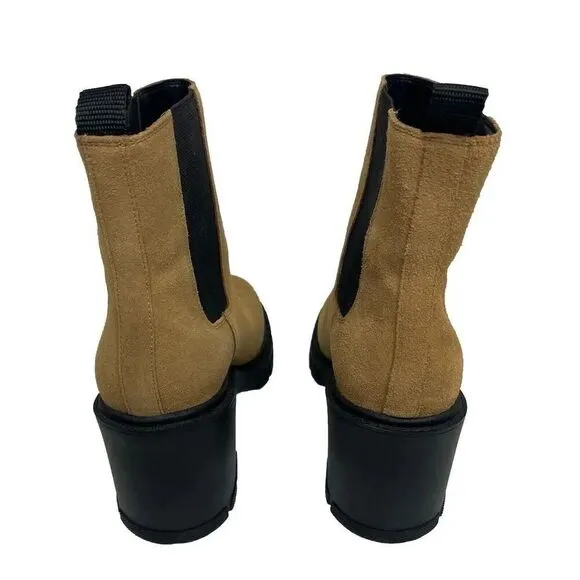 Marc Fisher Vanlisa Tan Suede Leather Boots Size 8.5M