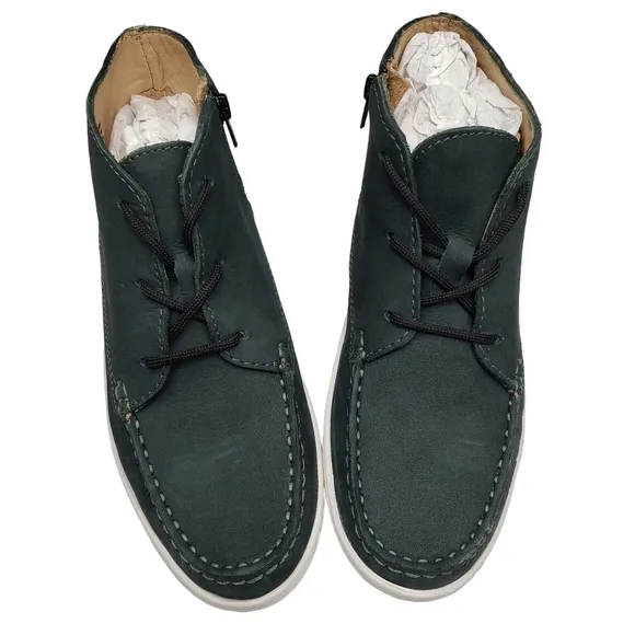 Marc Joseph | NIB West Houston Bootie Emerald Green Lace Up Leather Boots 2.5
