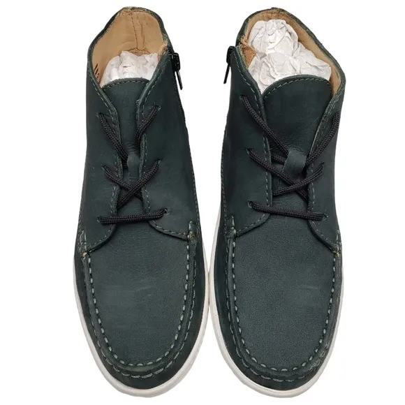 Marc Joseph | NIB West Houston Bootie Emerald Green Lace Up Leather Boots 2.5