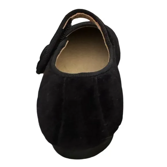 MARIA CATALAN Black Velvet Merceditas Mary Jane Shoes Diamond Cut Made in Spain