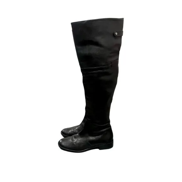 MATISSE BLACK LEATHER KNEE HIGH BOOTS SIZE 8.5