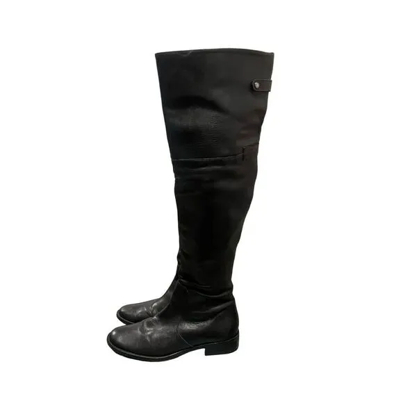 MATISSE BLACK LEATHER KNEE HIGH BOOTS SIZE 8.5