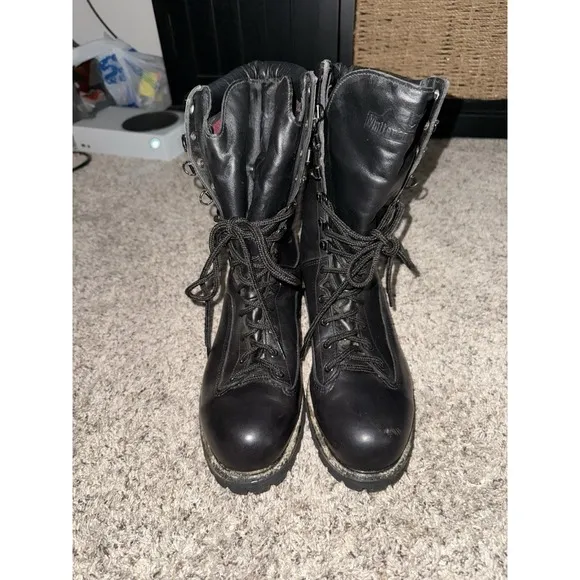 Matterhorn Boots Mens 12 1949 Gore-Tex Thinsulate 10&quot; Combat Leather Black USA