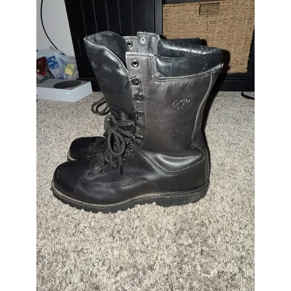 Matterhorn Boots Mens 12 1949 Gore-Tex Thinsulate 10&quot; Combat Leather Black USA