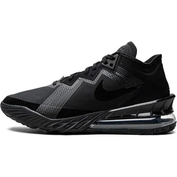 Men's 10.5 Nike LeBron 18 Low Zero Dark 23 Basketball Shoe Black