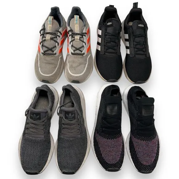 Mens Adidas Swift/ Energy/ Racer Size 10 Lot Of 4 Pair READ AS IS