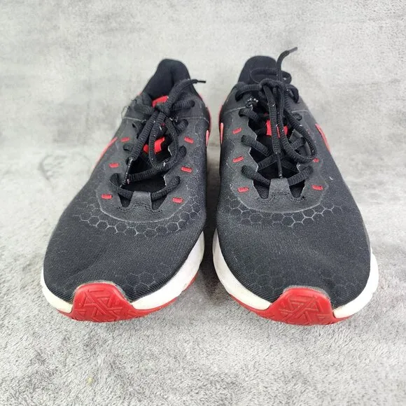 Mens Black &amp; Red Nike Legend Essential 2 Shoes Athletic Trainers Size 11