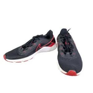 Mens Black &amp; Red Nike Legend Essential 2 Shoes Athletic Trainers Size 11