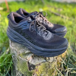 Men’s Black Hoka One One Bondi 7 Mesh running shoes, size 11 US