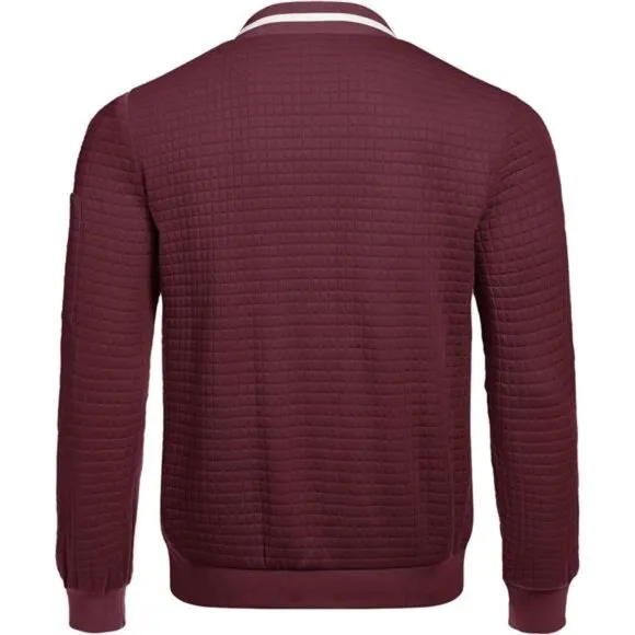 Mens Casual Jackets Lightweight Fall Bomber Jacket Full Zip Knit Sweater Jacket