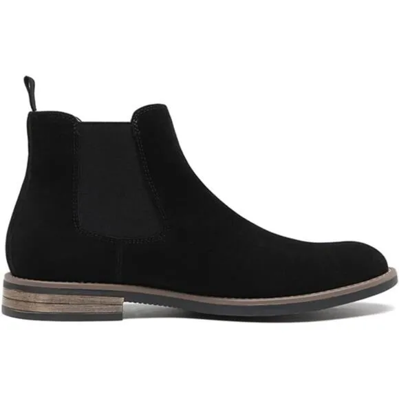 Men's Chelsea Boots Casual Classic Comfy Slip-On Suede Chukka Mens Ankle Boot