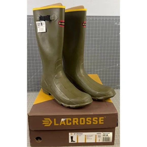 Men's LaCrosse Grange 18&quot; Work Boots 14 OD Green