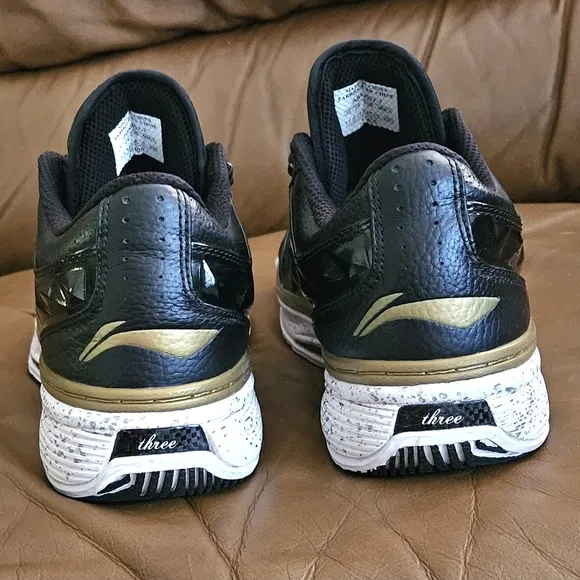 Men's Li-Ning Way Of The Wade Black and Gold Athletic Shoes Size 11.5 (EXCELLENT