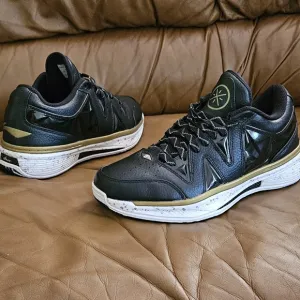 Men's Li-Ning Way Of The Wade Black and Gold Athletic Shoes Size 11.5 (EXCELLENT
