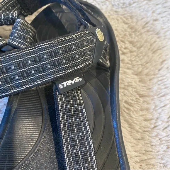 MEN'S TEVA HURRICANE 4 HIKING SANDALS 11 gray dot