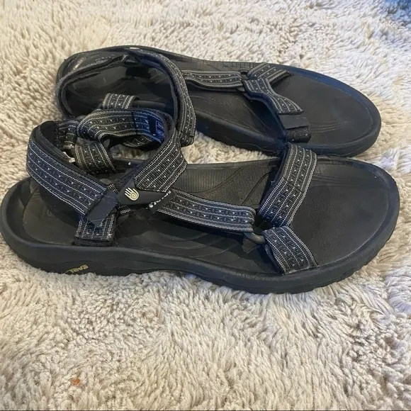 MEN'S TEVA HURRICANE 4 HIKING SANDALS 11 gray dot