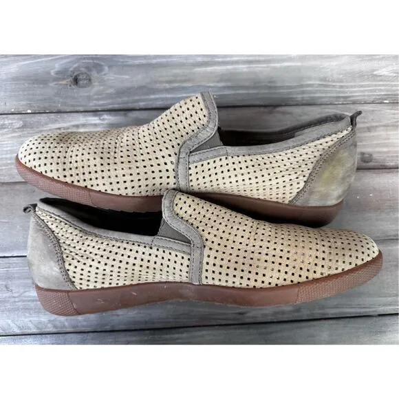 MEPHISTO TIAGO PERFORATED LOAFER MEN LEATHER TAN SHOES AIR RELAX SIZE 9