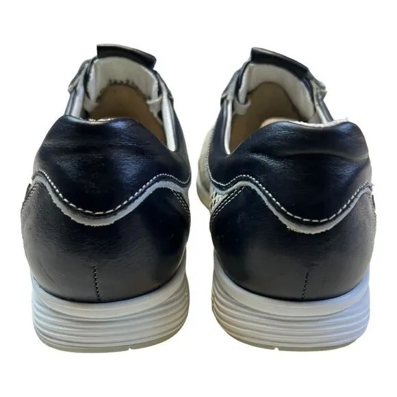 Mephisto Women's Athleisure Leather Air-Jet System Sneakers Shoes Black Size 7