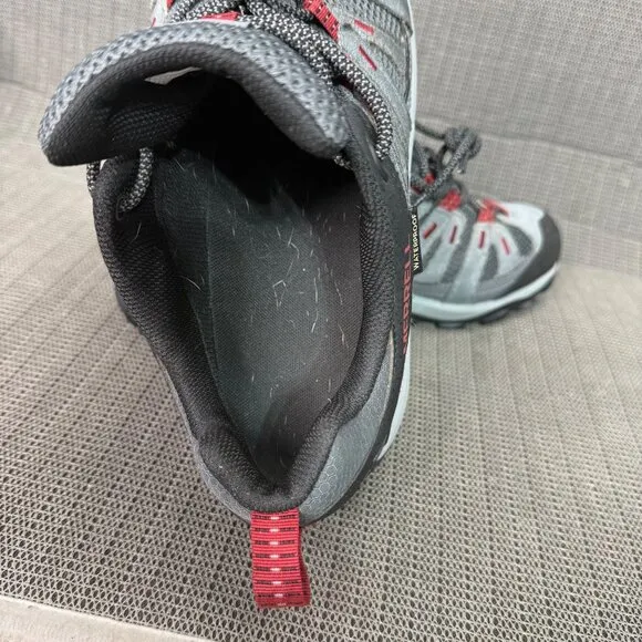 Merrell Alverstone 2 Mens Size 10 Gray/Red Waterproof Hiking Shoes