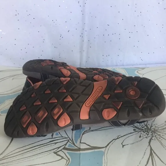 Merrell Cocoa Coral Sandspur Strappy Hiking Camping Sandals Brown Women - Size 6