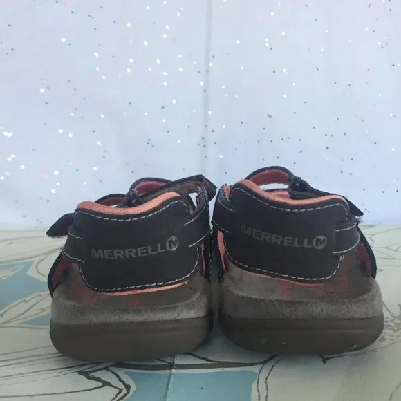 Merrell Cocoa Coral Sandspur Strappy Hiking Camping Sandals Brown Women - Size 6