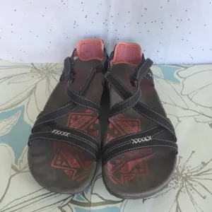 Merrell Cocoa Coral Sandspur Strappy Hiking Camping Sandals Brown Women - Size 6