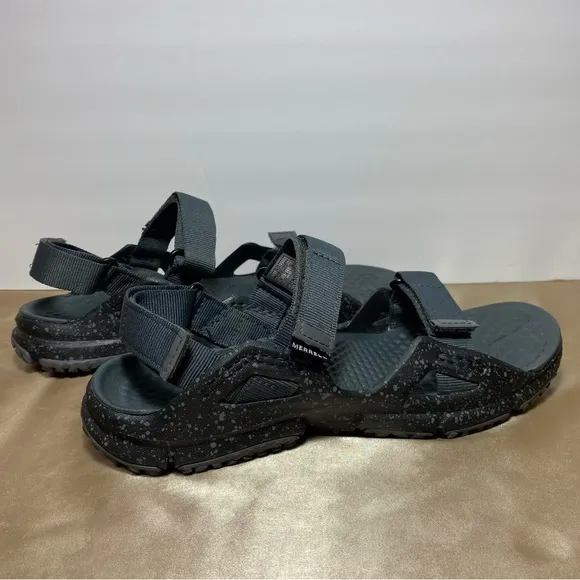 Merrell Hydrotrekker Hiking Water Outdoors Black Straps Sandals Size 8