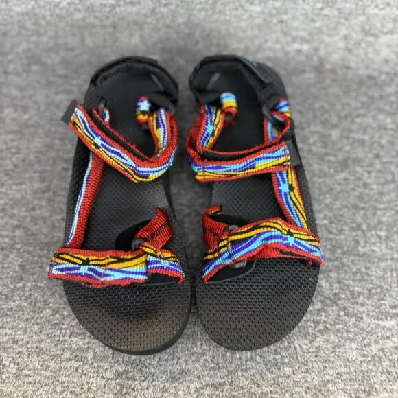 ✅Merrell Kathmandu II Sandals Youth3 Hiking Strappy Multicolor Hook &amp; Loop Flats