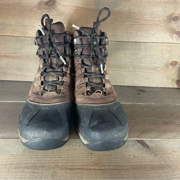 Merrell Moab polar mens size 9 shoes brown waterproof insulated winter boots