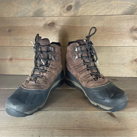 Merrell Moab polar mens size 9 shoes brown waterproof insulated winter boots
