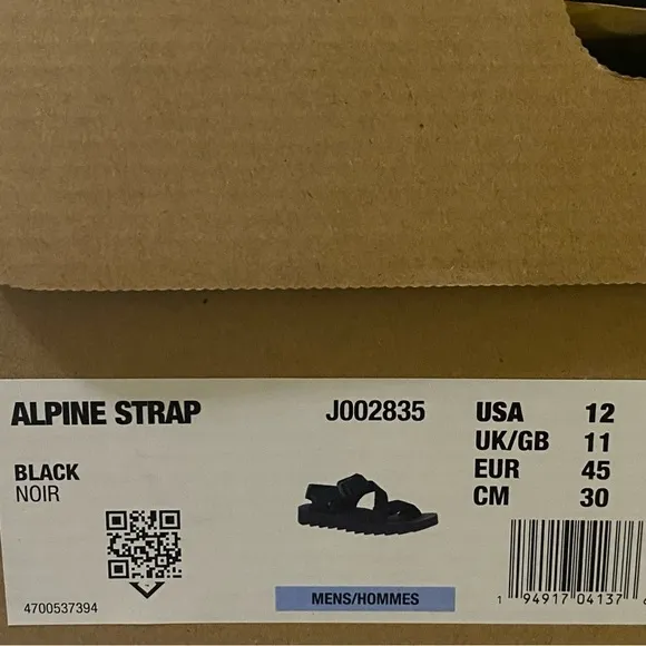 Merrell New Mens Size 10 and 12 1TRL’s Alpine Strap Outdoor Sandals Black