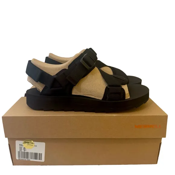 Merrell New Mens Size 10 and 12 1TRL’s Alpine Strap Outdoor Sandals Black