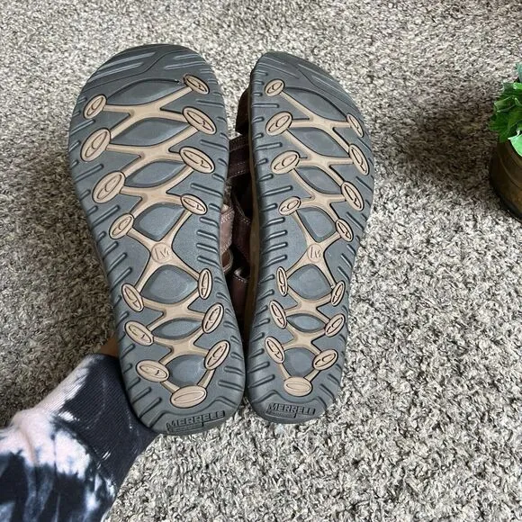 Merrell Traveler Fisher Boulder Hiking Fisherman Sandals J62213 Espresso Men 13