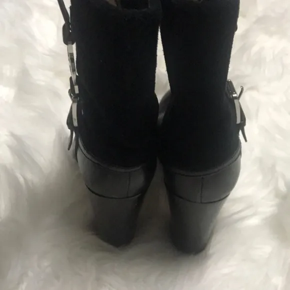 🔥MICHAEL KORS BOOTIES-suede/leather cuff BOOTS 🔥