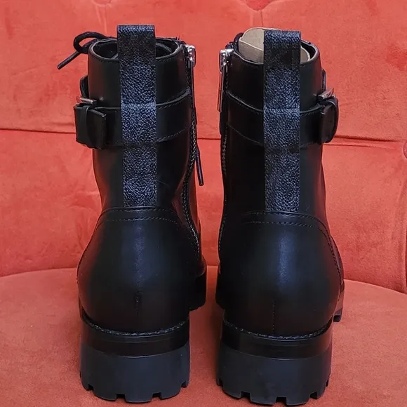 Michael Kors Kincaid Leather Combat Boot Women's Size 8