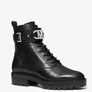 Michael Kors Kincaid Leather Combat Boot Women's Size 8