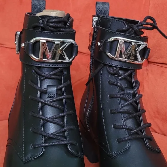 Michael Kors Kincaid Leather Combat Boot Women's Size 8