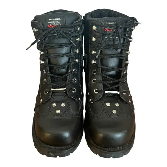Milwaukee Motorcycle Road Captain Leather Boots Men Size 12 EE
