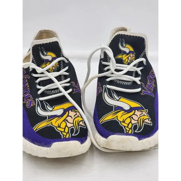 Minnesota Vikings Logo Design Sneakers Mens 7 Womens 9 40 EU Purple Sports Shoes