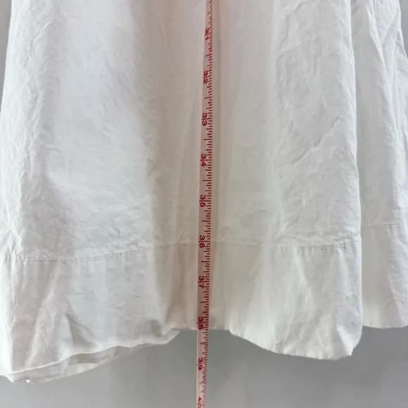Modern Citizen Zadie White 100% Cotton Maxi Elastic Waist Circle Skirt L