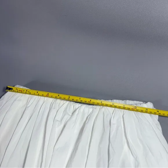 Modern Citizen Zadie White 100% Cotton Maxi Elastic Waist Circle Skirt L