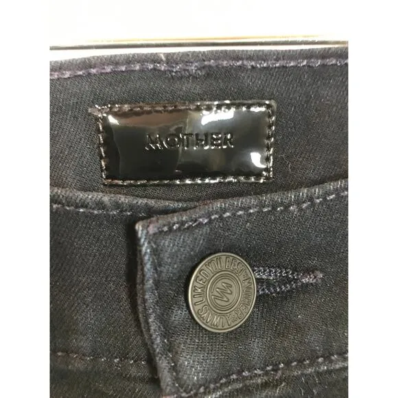 Mother Denim Womens 25 0 High Waisted Looker Boots and Badges Jean Capsule Edgy