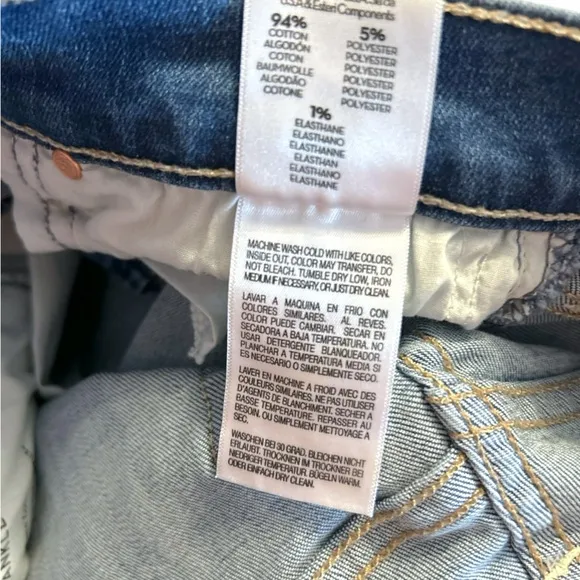 MOTHER Lhasa Love The Mid Rise Rider Ankle Cropped Straight Jeans, Size 27