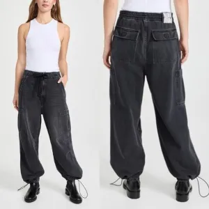 MOTHER Snacks The Munchie Ankle Jeans in Black Wash 27