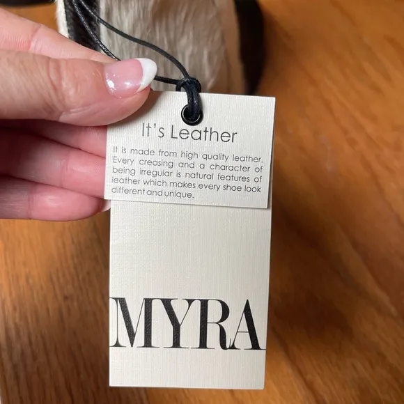 Myra Neotron Hairon Leather Heeled Boots New! Retail $111 Size 9