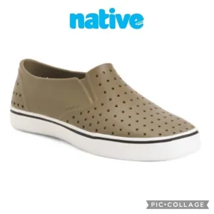 Native Miles slip on shoes green size 8 men 10 women NWT
