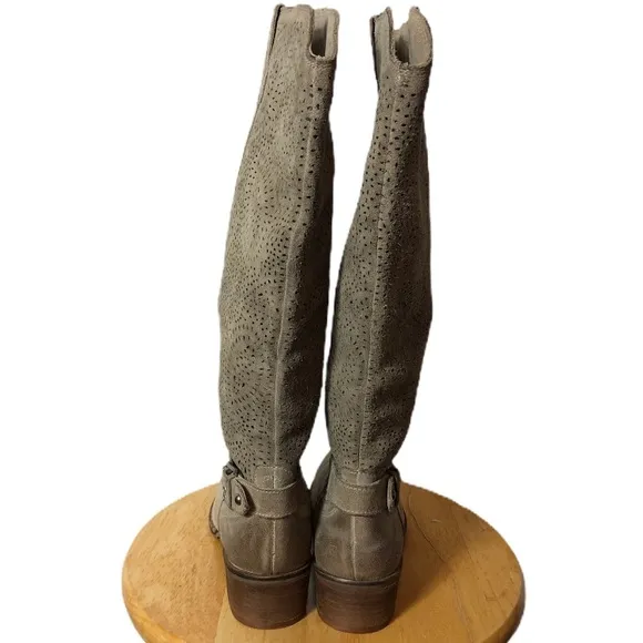 Naughty Monkey laser cut suede boots