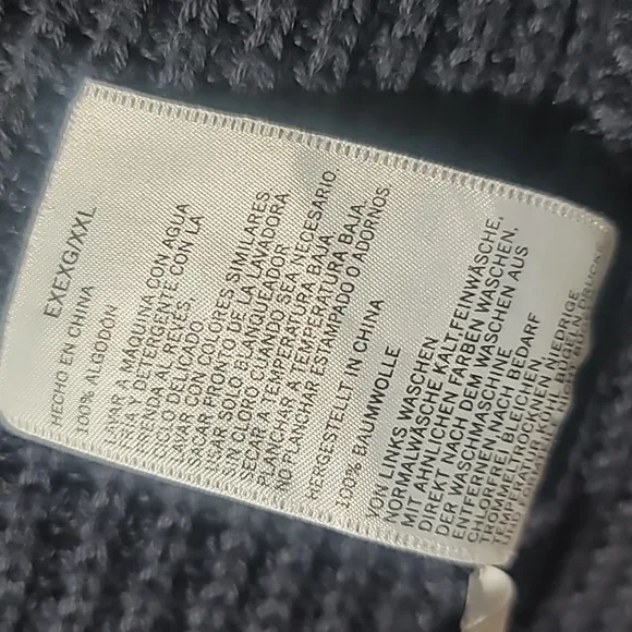 NAUTICA CASUAL PREPPY MINIMALIST FALL CABLE KNIT MENS WOMENS CHUNKY SWEATER XXL