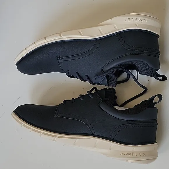 NEW 7.5 ALDO NAVY BLUE NUBUCK ZERO GRAND STYLE WALBI FLEX CASUAL SHOES 7 1/2