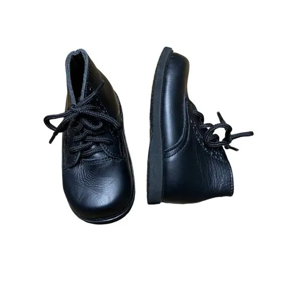 NEW Adelisa &amp; Co Black Paseo Boots sz 19 (4 infant)